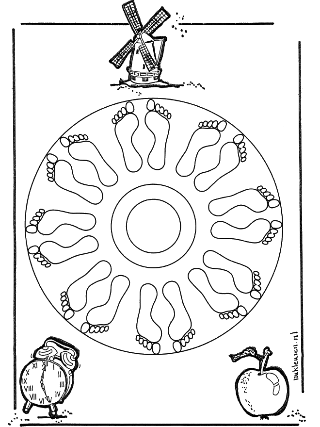 Mandala feet - children mandalas