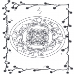 Mandala Coloring Pages - Mandala flowers 6