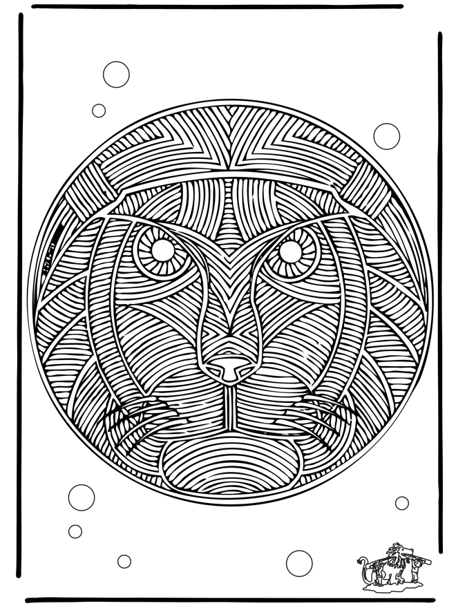 Mandala Lion - Animal mandalas