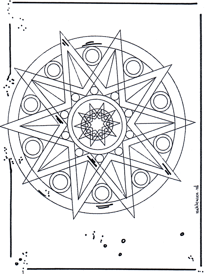 Mandala star 1 - Geo mandalas