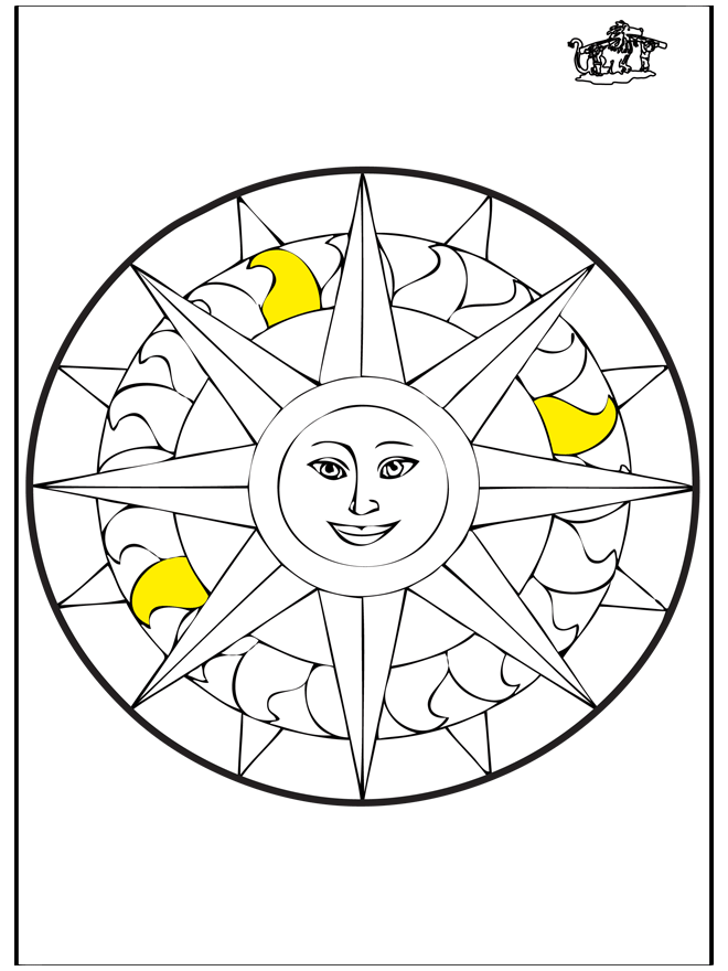 Mandala sun - Geo mandalas