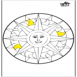 Mandala Coloring Pages - Mandala sun