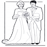 Theme coloring pages - Marriage