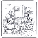 Bible coloring pages - Mary and Martha 2