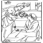 Bible coloring pages - Mary and Martha 2