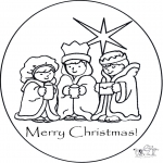 Christmas coloring pages - Merry X-mas 1