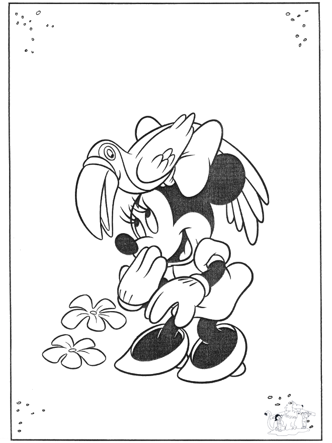 Mickey and parrot - Disney
