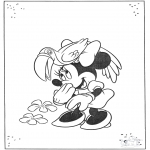 Comic Characters - Mickey and parrot
