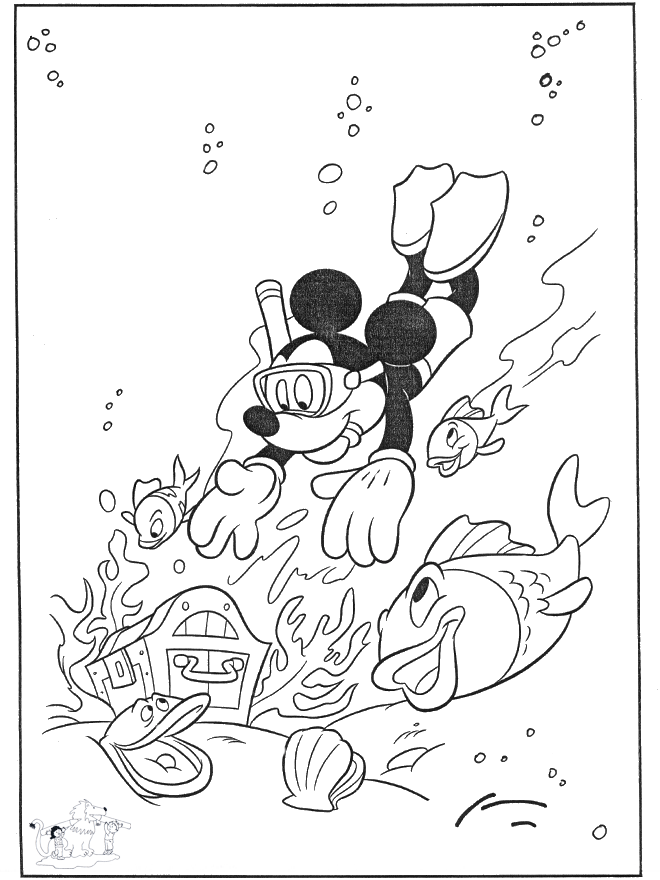 Mickey in the water - Disney