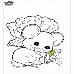 Animals coloring pages - Mouse 1