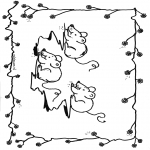 Animals coloring pages - Mouses 1