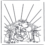 Christmas coloring pages - Nativity story 11