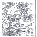 Christmas coloring pages - Nativity story 12