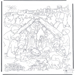 Christmas coloring pages - Nativity story 14