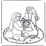 Christmas coloring pages - Nativity story 9