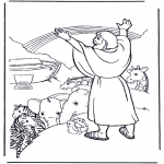 Bible coloring pages - Noah and the rainbow