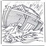 Bible coloring pages - Noa's ark 2