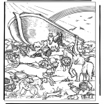 Bible coloring pages - Noa's ark 4