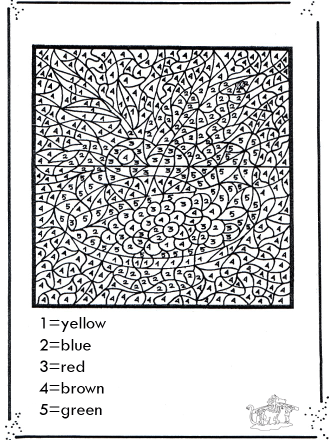Number coloring - Coloring by number