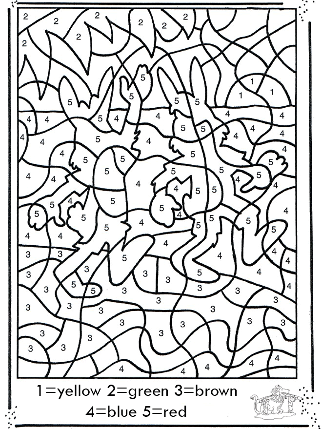 Number drawing - Coloring by number