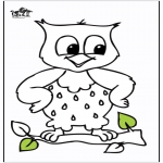 Animals coloring pages - Owl