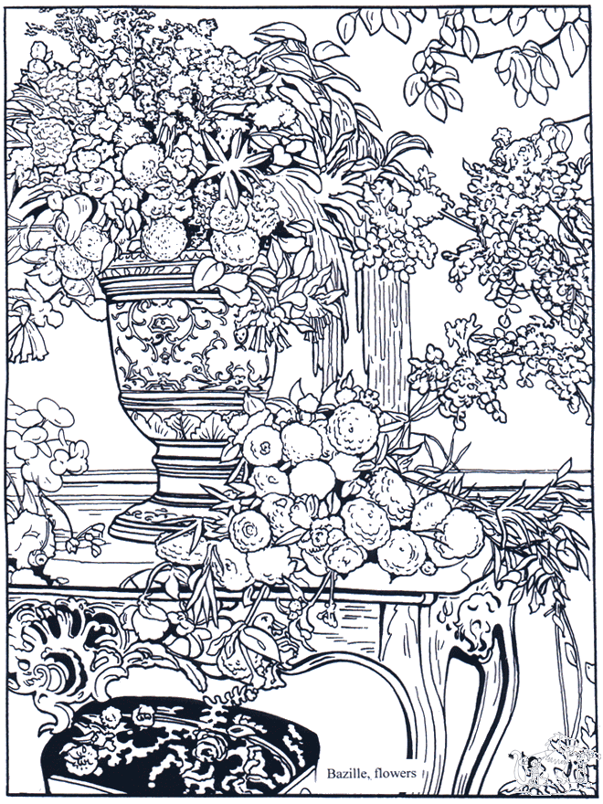 Painter Bazille - Art coloring pages
