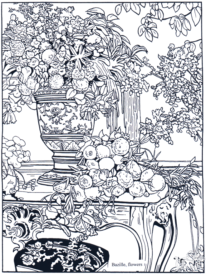 Download Painter Bazille - Art coloring pages