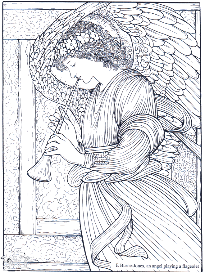 Painter Burne-Jones - Art coloring pages