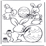Theme coloring pages - Painting eggs 1
