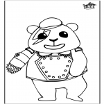 Animals coloring pages - Panda 1