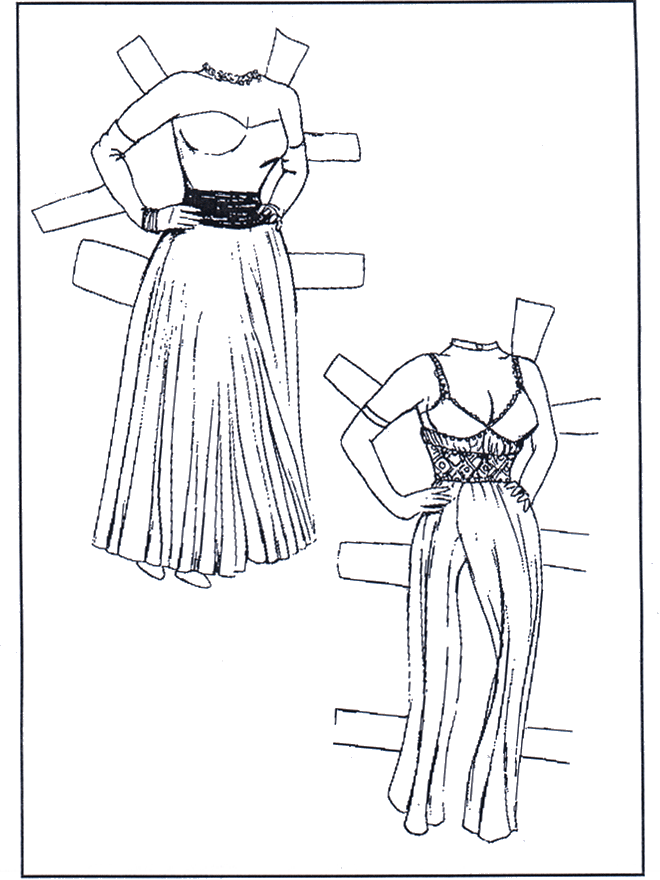 Paper doll Clothing 1 - paper dolls