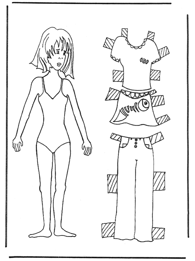 Paper doll mother - paper dolls