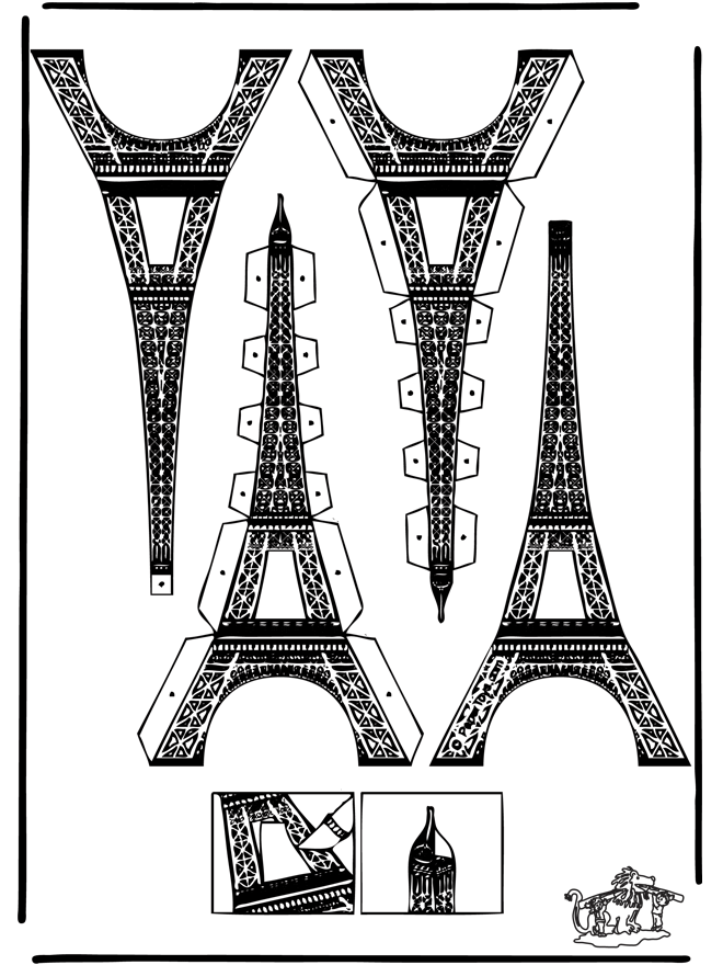 Papercraft Eifel tower - Cut-Out