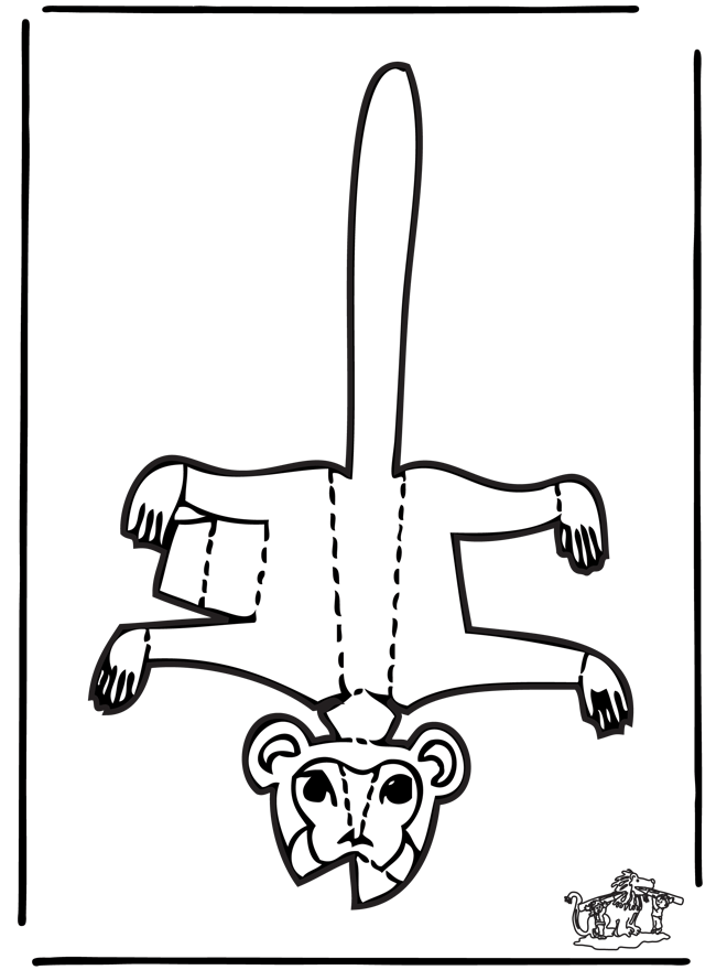 Papercraft  monkey - Cut-Out
