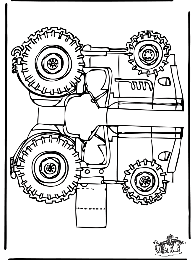 Papercraft tractor - Cut-Out