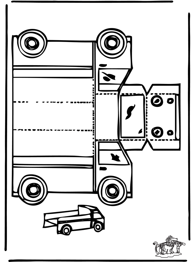 Papercraft truck - Cut-Out