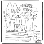 Bible coloring pages - Paul speaking