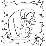 Animals coloring pages - Penguin 2