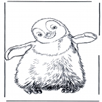 Animals coloring pages - Penguin 3