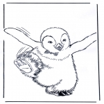 Animals coloring pages - Penguin 4