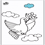 Animals coloring pages - Pigeon 2