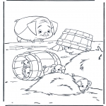 Animals coloring pages - Pigs 2