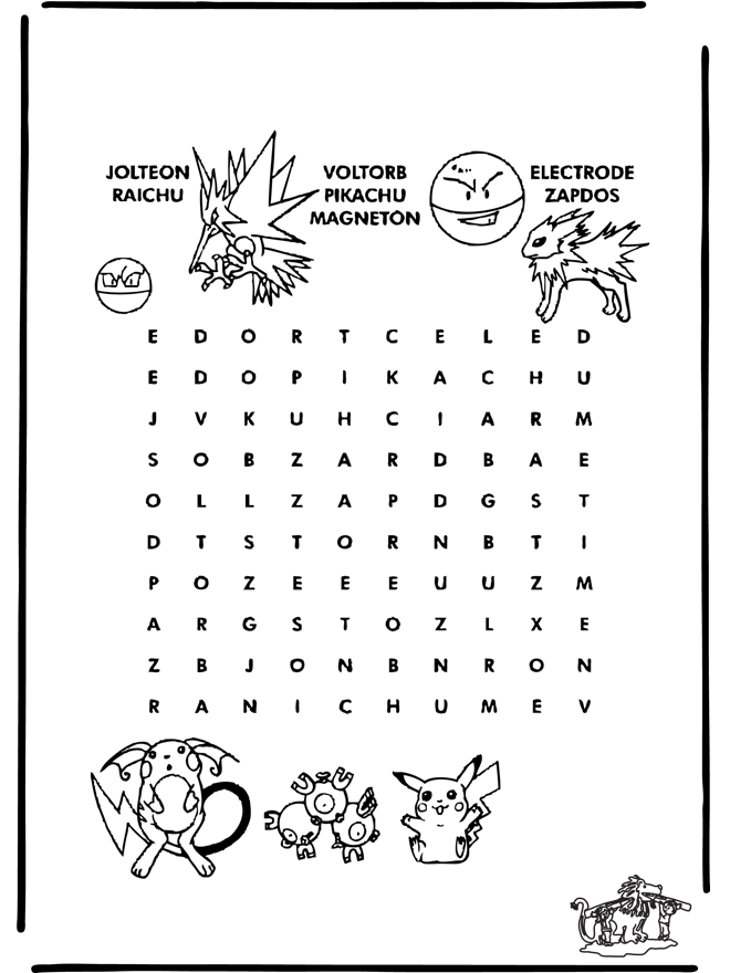 Pokemon puzzle 4 - puzzle