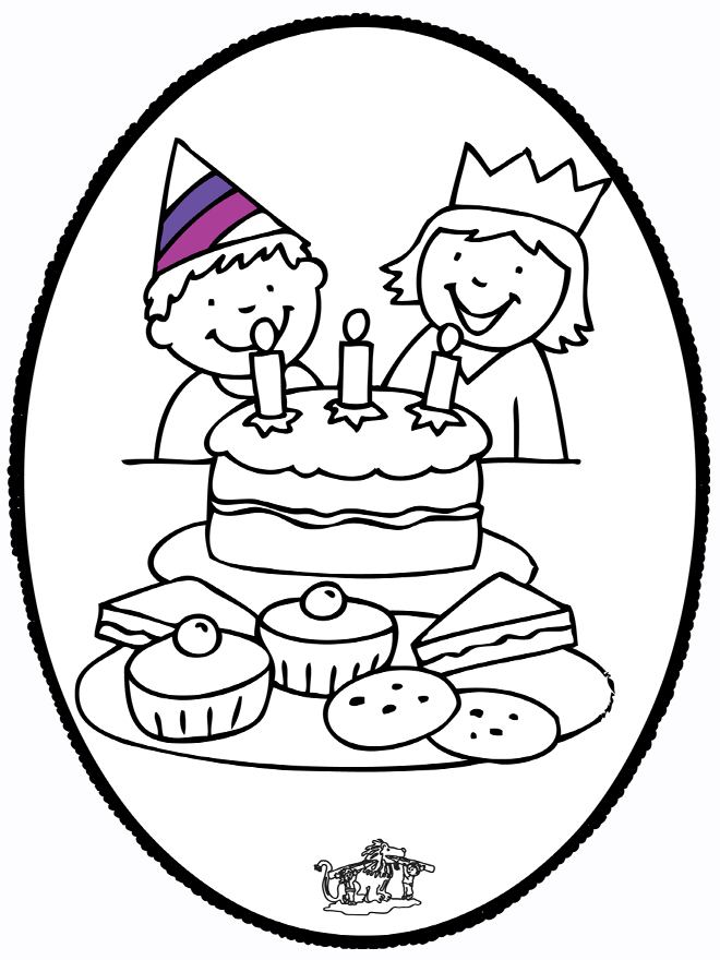 Prickingcard birthday - More