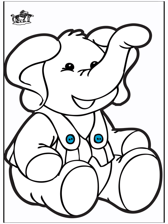 Prickingcard elephant 2 - Crafts animals