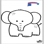 Kids coloring pages - Primalac elephant