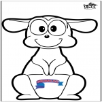 Animals coloring pages - Primalac kangaroo