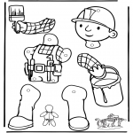 Crafts - Pull-puppet Bob the Builder 1