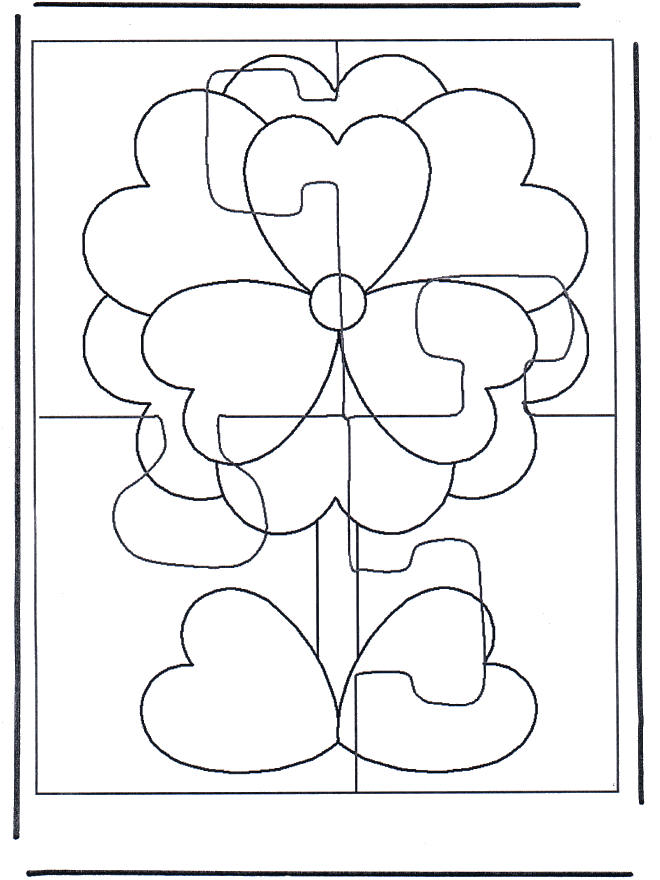 Puzzle flower - puzzle