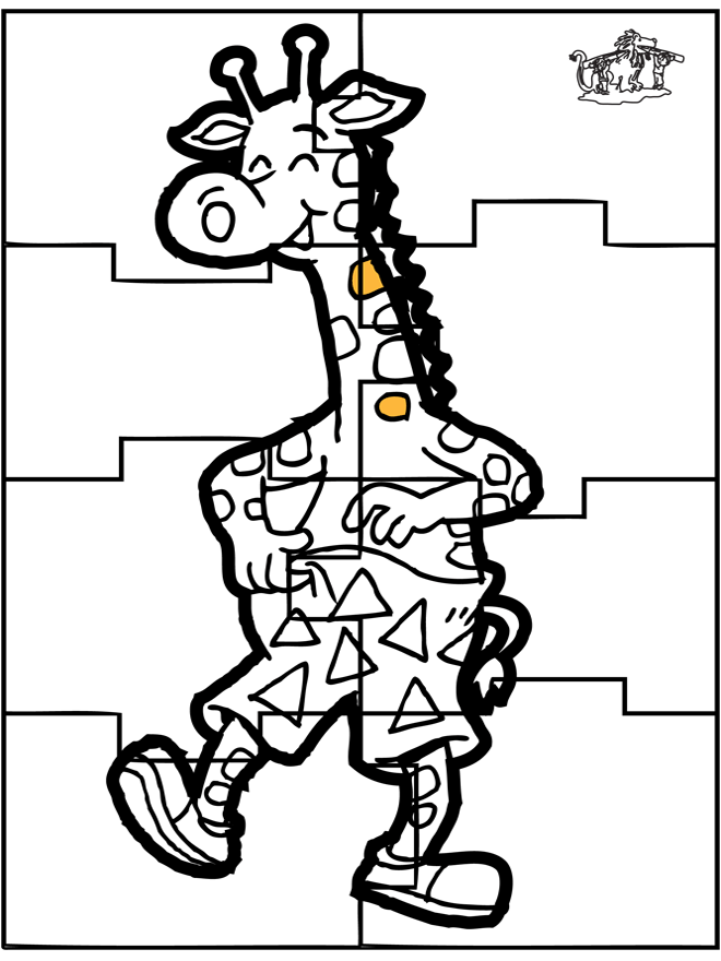 Puzzle giraffe - puzzle